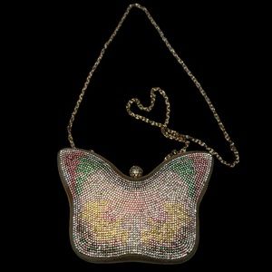 RHINESTONE PINK BUTTERFLY BAG